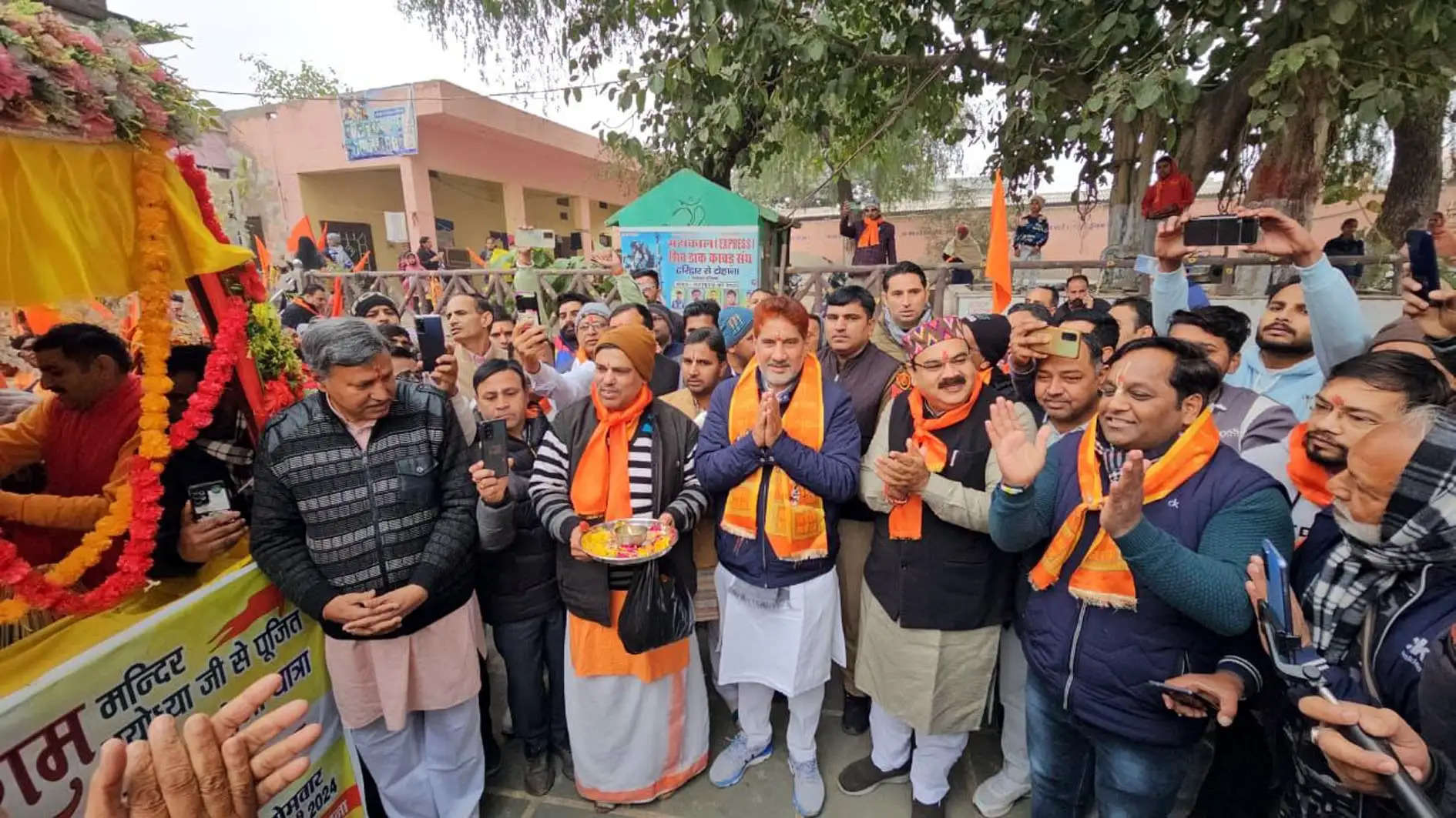 फतेहाबाद: श्रीराम मंदिर अयोध्या जी से पूजित अक्षय कलश यात्रा में उमड़ा जनसेलाब