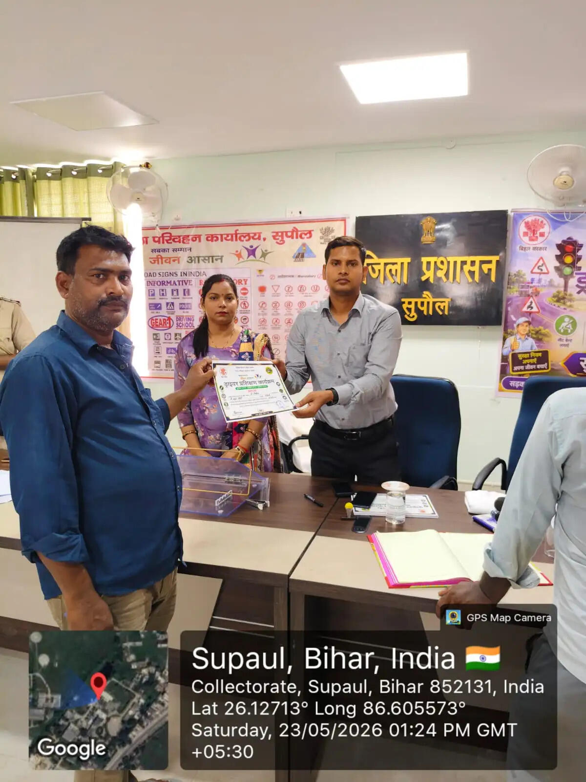 सड़क सुरक्षा जागरूकता हेतु चालकों का विशेष प्रशिक्षण कार्यक्रम आयोजित
