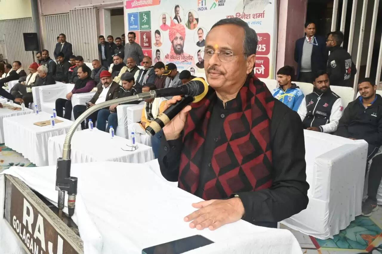 सांसद खेल से मिल रहा है नए खिलाडियों को अवसर : डा दिनेश शर्मा