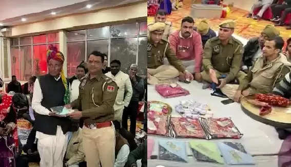 पुलिस ने निभाया सामाजिक सरोकार: सफाई कर्मचारी की दो बेटियों की शादी में भरा 3.11 लाख का मायरा