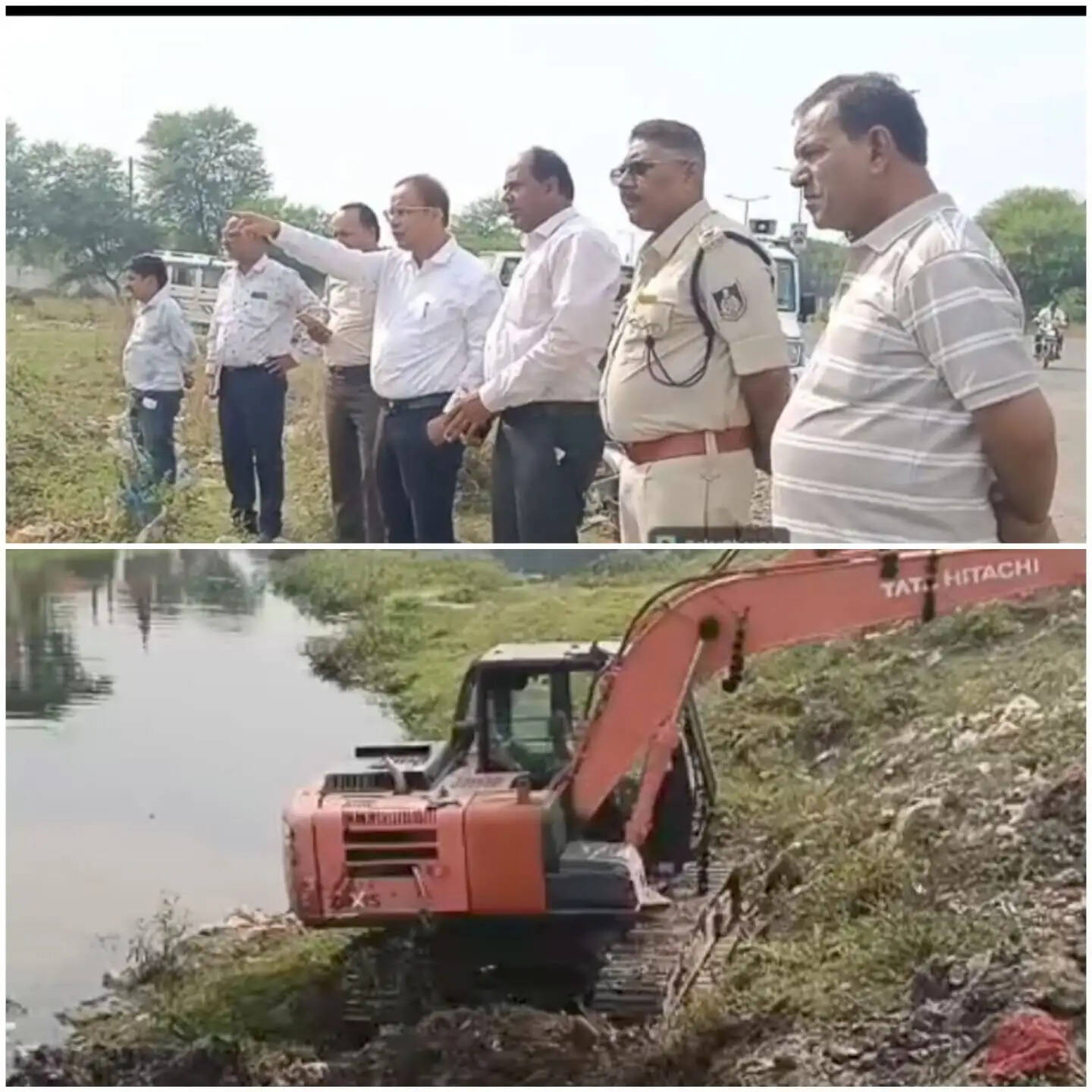राजगढ़ःअजनार नदी की सफाई शुरू, पोकलेन और डंपर से हटाएंगे कचरा- प्लास्टिक