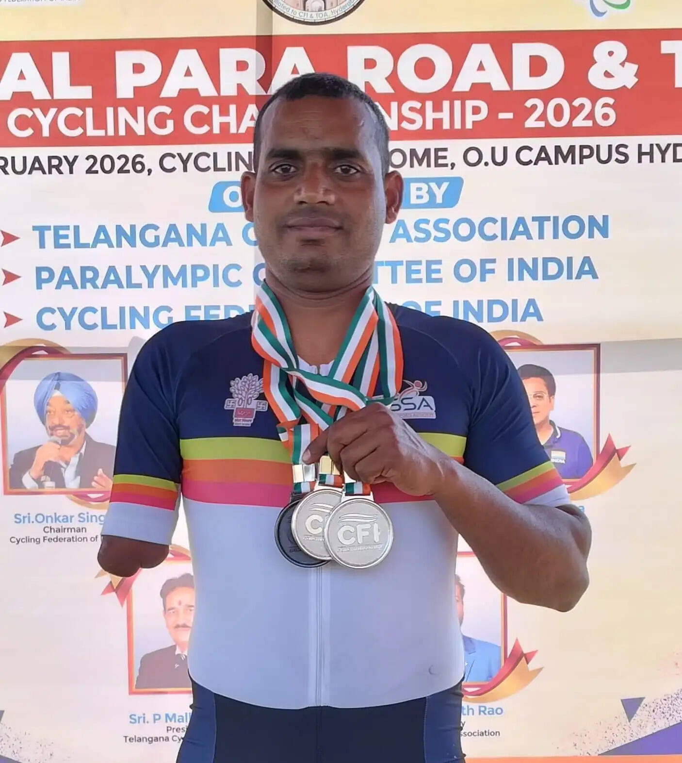 पूर्वी चंपारण के प्रवीण ने पारा साइक्लिंग नेशनल चैंपियनशिप में तीन मेडल किया अपने नाम