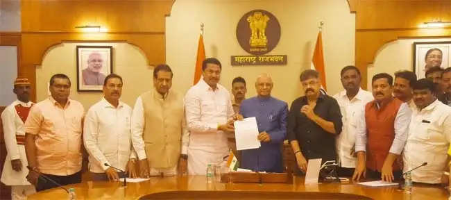 महाराष्ट्र में कानून व्यवस्था को लेकर कांग्रेस नेताओं ने राज्यपाल से की मुलाकात