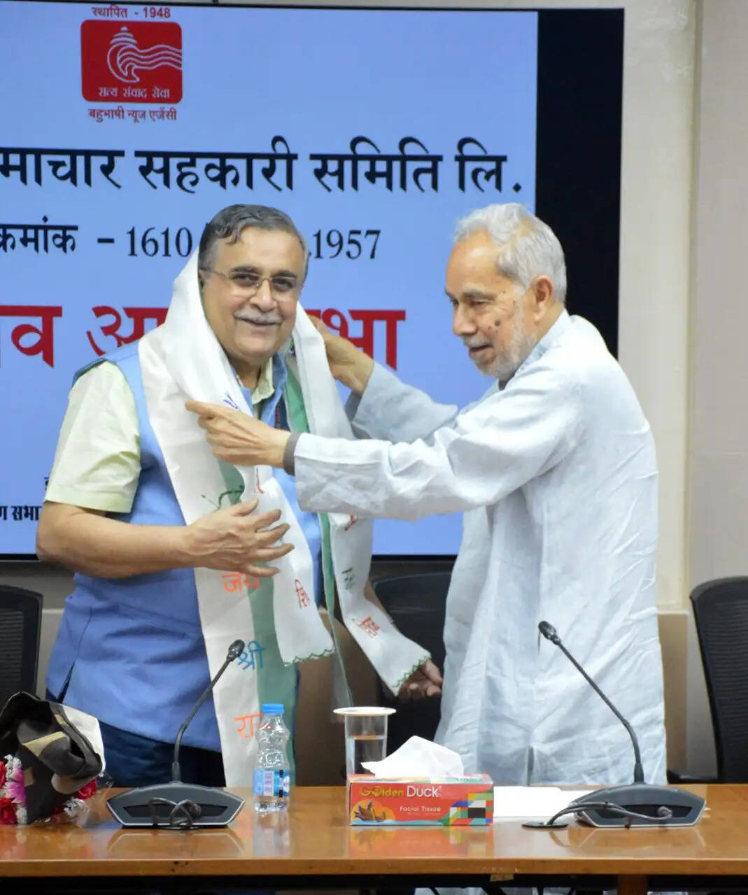 (संशोधित) अरविन्द मार्डीकर दूसरी बार हि.स. के निर्विरोध अध्यक्ष निर्वाचित