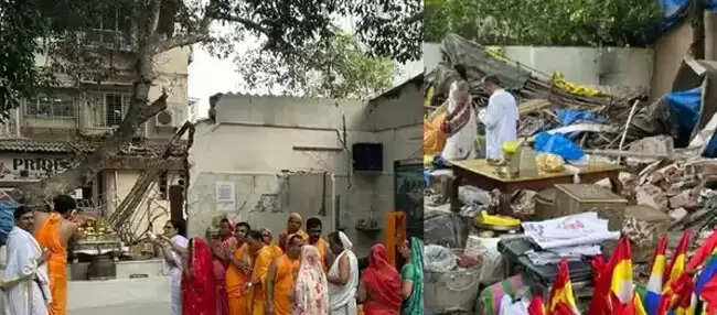 विलेपार्ले में जैन मंदिर तोड़े जाने के विरोध में जैन समाज का प्रदर्शन