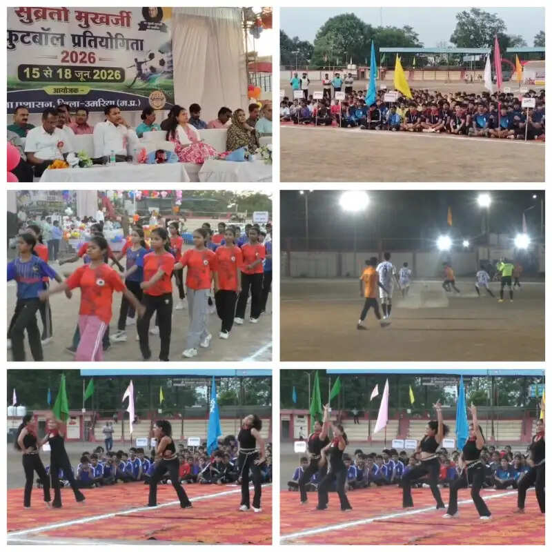 राज्य स्तरीय फुटबॉल प्रतियोगिता के उद्घाटन में गीत चयन पर विवाद, अभिभावकों ने जताई आपत्ति
