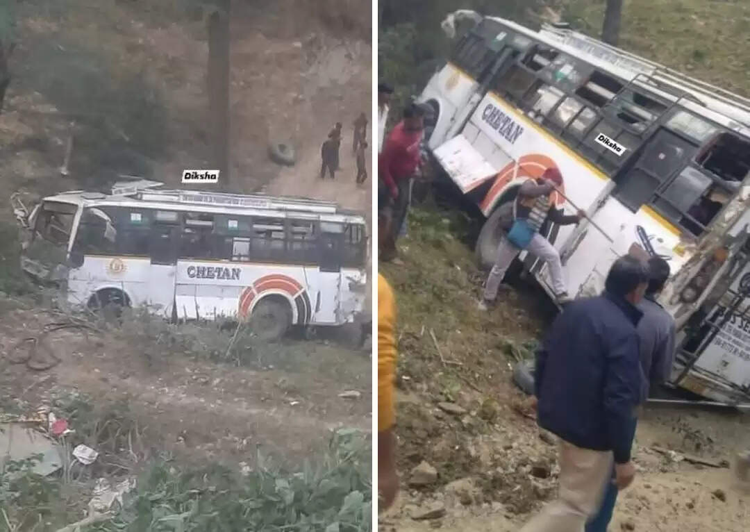 मंडी के चरखड़ी में बस हादसे में एक की मौत पांच घायल