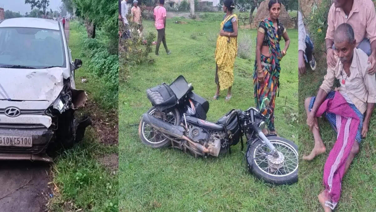 तेज रफ्तार कार ने माेपेड सवार पिता-पुत्री काे मारी टक्कर, पुत्री की माैत