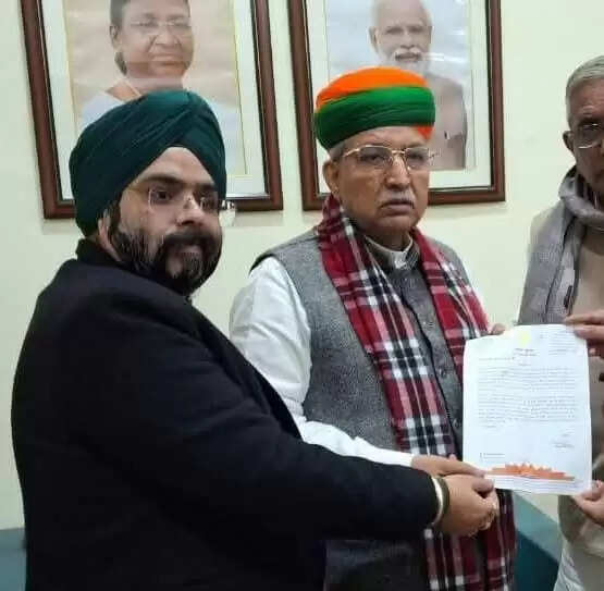 केंद्रीय कानून मंत्री से हाईकोर्ट बेंच स्थापित करने की मांग&nbsp;को लेकर मिले गुरप्रीत सिंह दुआ