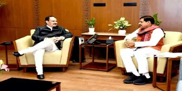 केंद्रीय स्वास्थ्य मंत्री नड्डा से मिले मुख्यमंत्री डॉ यादव, मध्य प्रदेश आने का दिया आमंत्रण