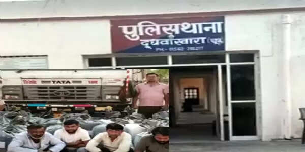 चूरू में नाकाबंदी के दौरान ट्रेलर से पकड़ा 86 लाख की&nbsp;कीमत&nbsp;का डोडा पोस्त, 4 तस्कर गिरफ्तार