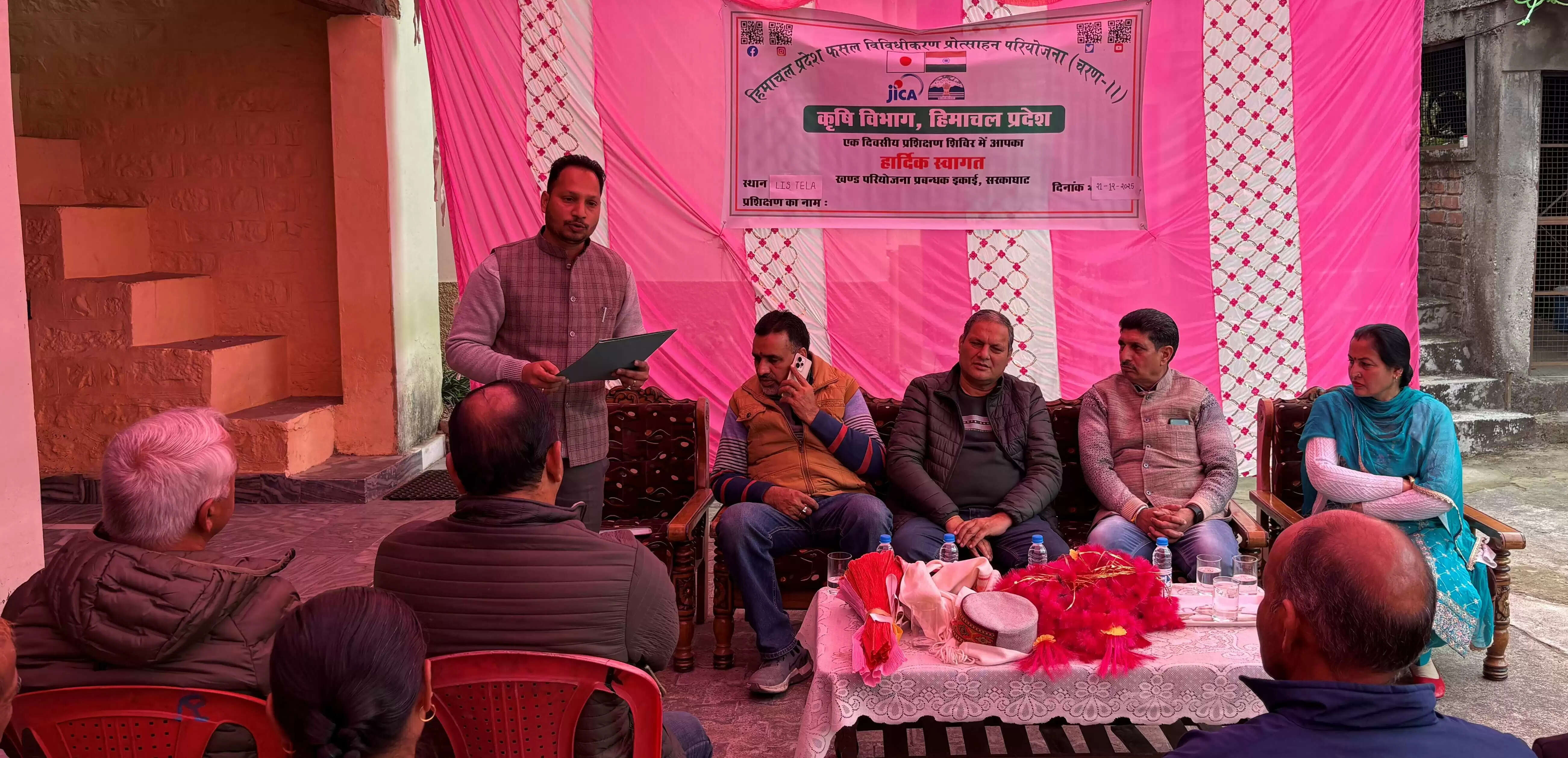 कृषक विकास एसोसिएशन टेला की 58.20 लाख की परियोजना योजना ठेकेदार को सौंपी गई