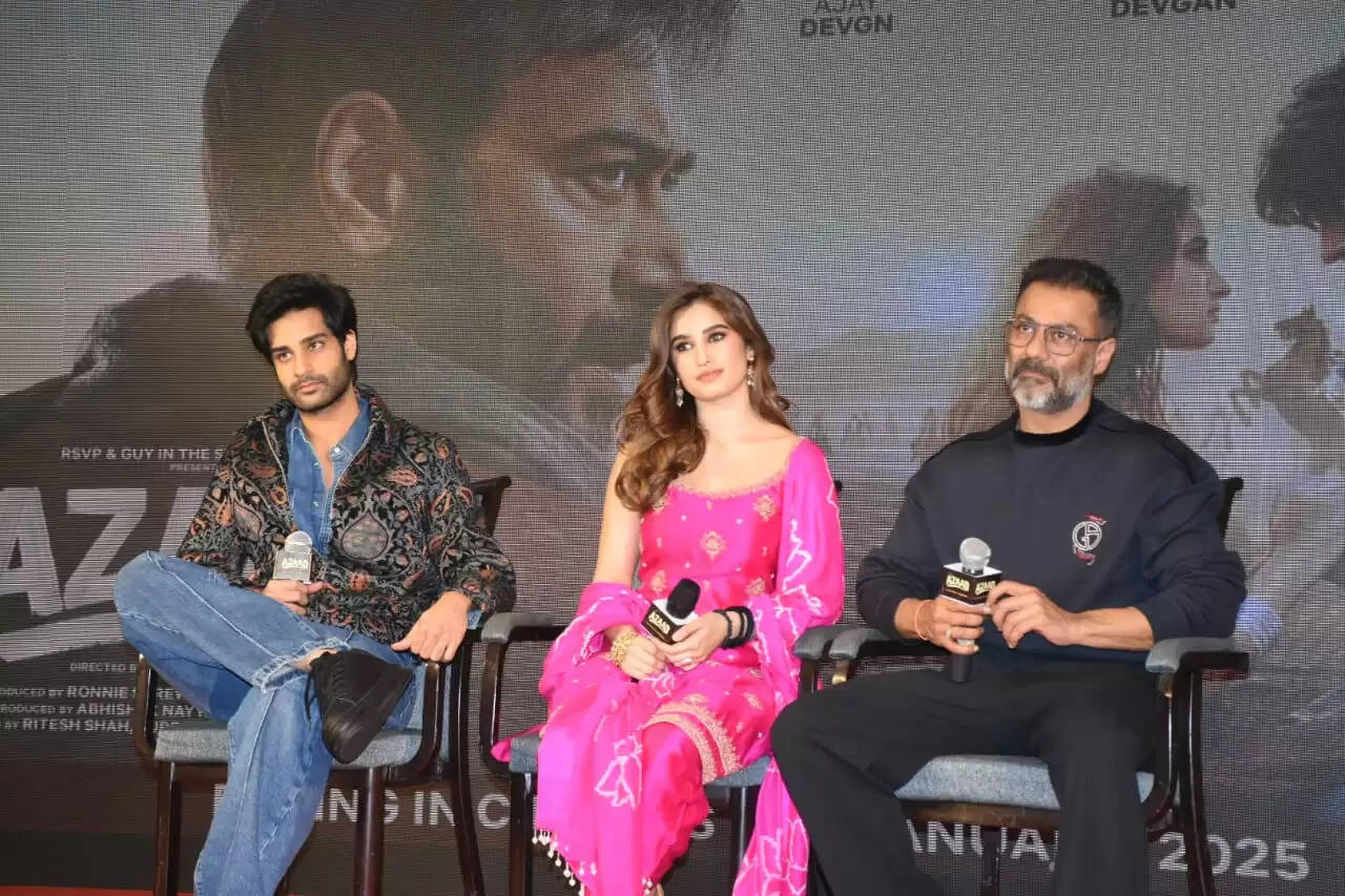 फ़िल्म आज़ाद के प्रमोशन के लिए नई स्टार जोड़ी जयपुर पहुंची