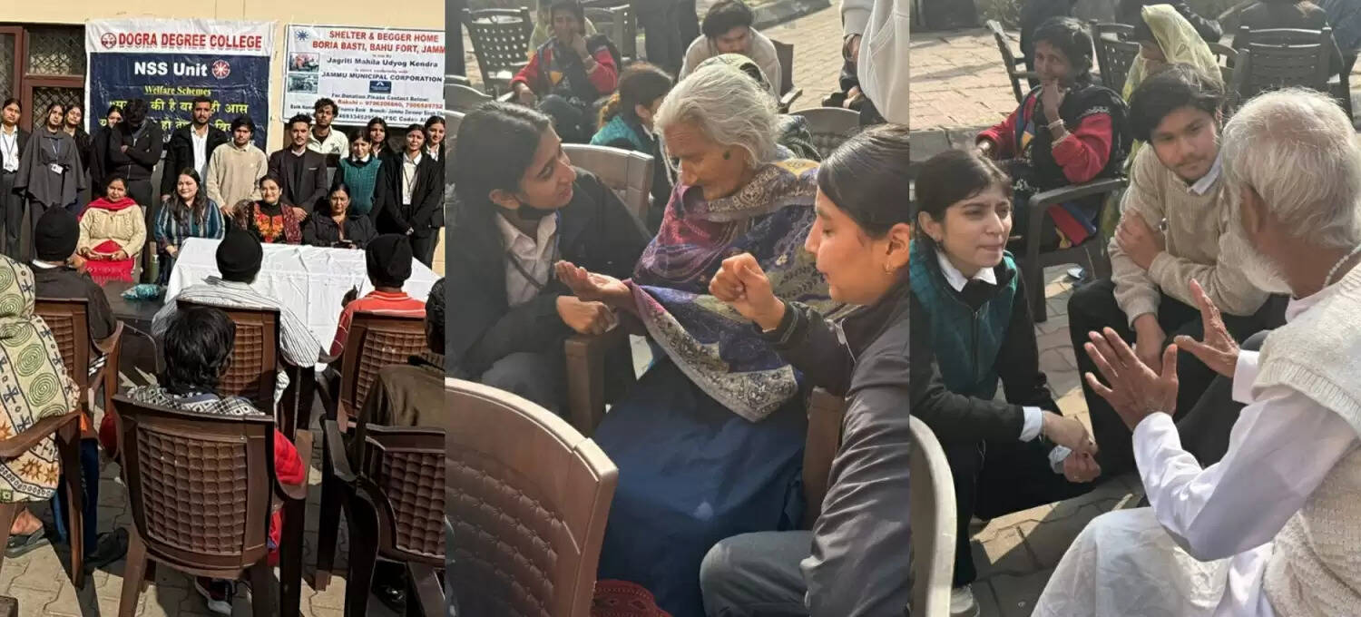 शीतकाल में बेघर लोगों के बीच बांटी राहत सामग्री, छात्रों ने दिखाई मानवीय संवेदनशीलता