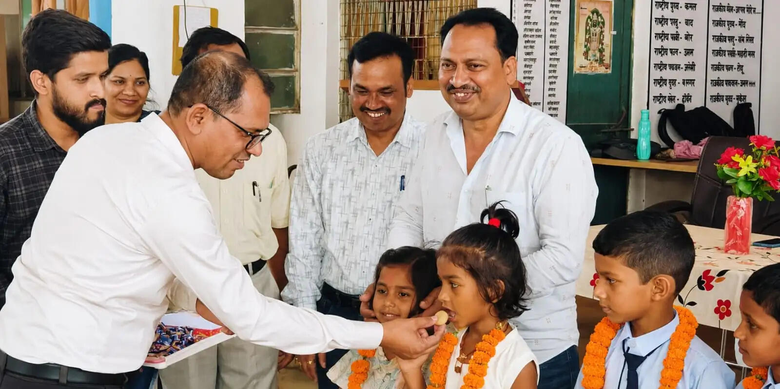 स्वामी आत्मानंद गवर्नमेंट इंग्लिश स्कूल जमनीपाली में उत्साहपूर्वक मनाया गया शाला प्रवेश उत्सव