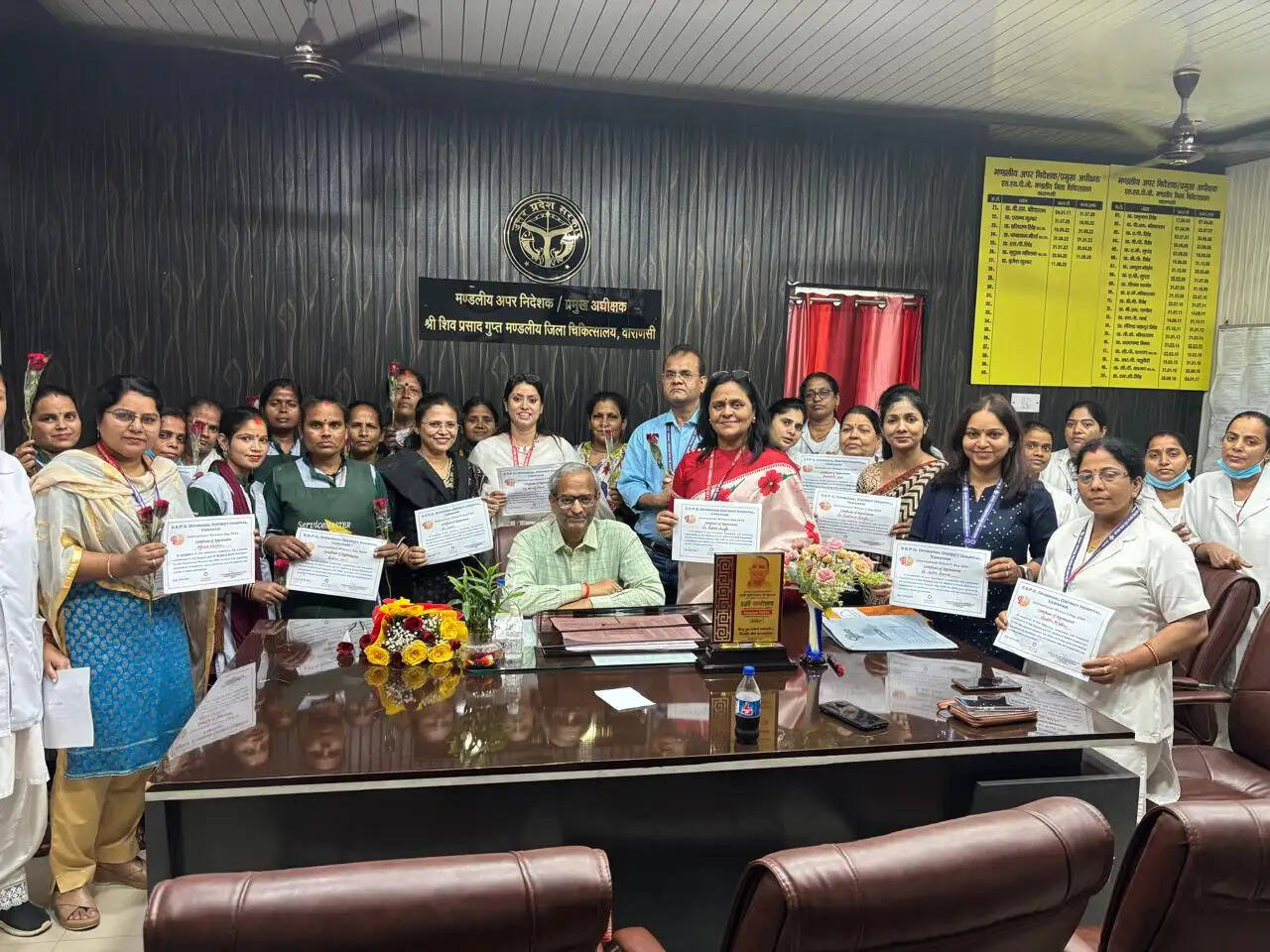 अंतर्राष्ट्रीय महिला दिवस पर एसएसपीजी मंडलीय अस्पताल में महिला अधिकारियों व कर्मियों का सम्मान