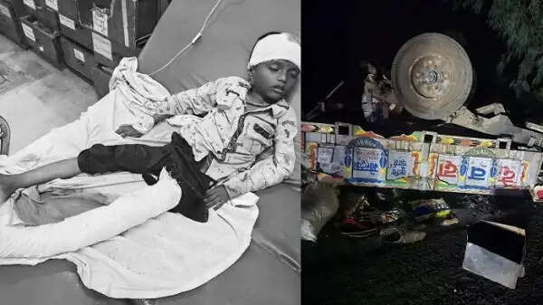 मंदसौर में&nbsp;मजदूरों से भरी ट्रैक्टर-ट्रॉली को मिनी ट्रक ने पीछे से मारी टक्कर, महिला-बच्ची की मौत, 17 घायल