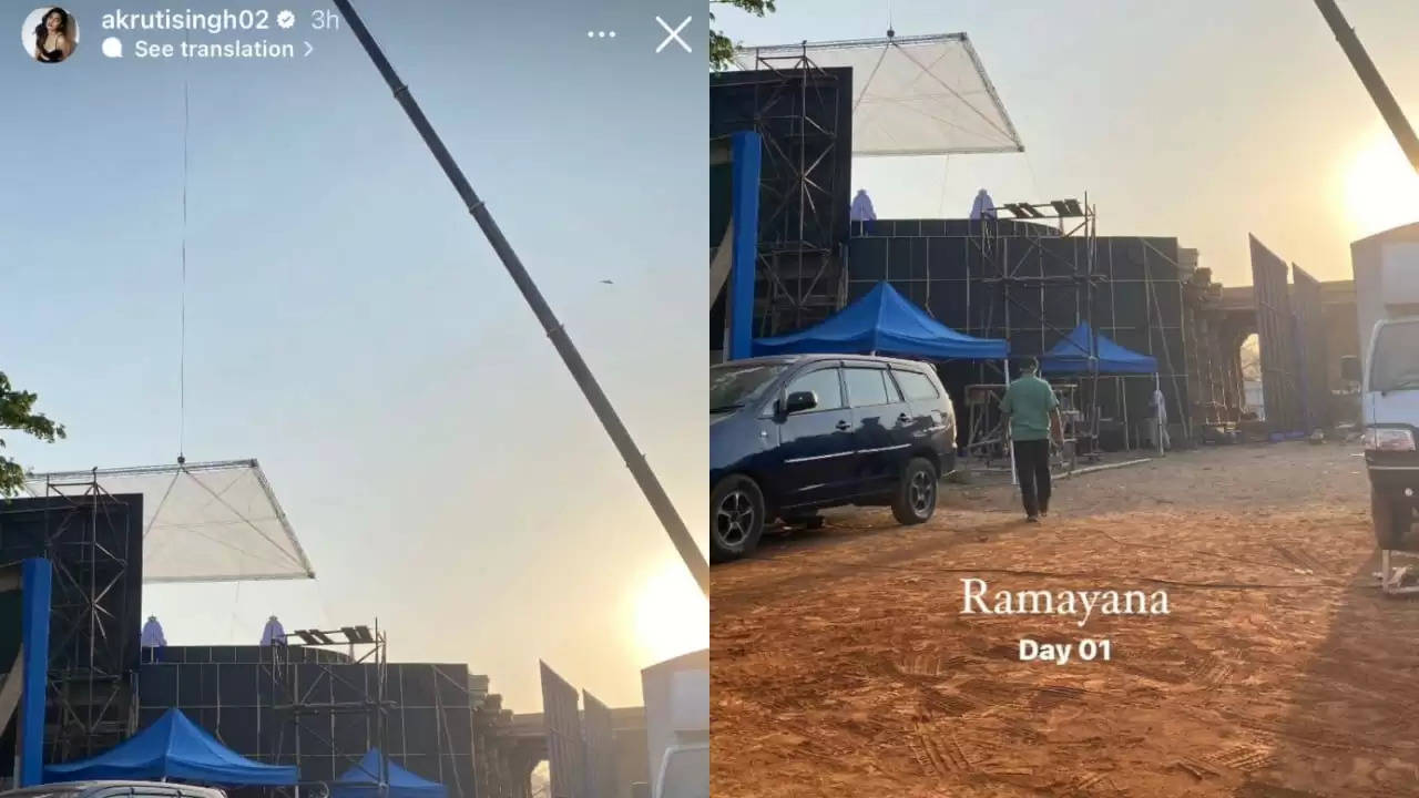 शुरू हुई 'रामायण' की शूटिंग, सेट से आईं तस्वीरें