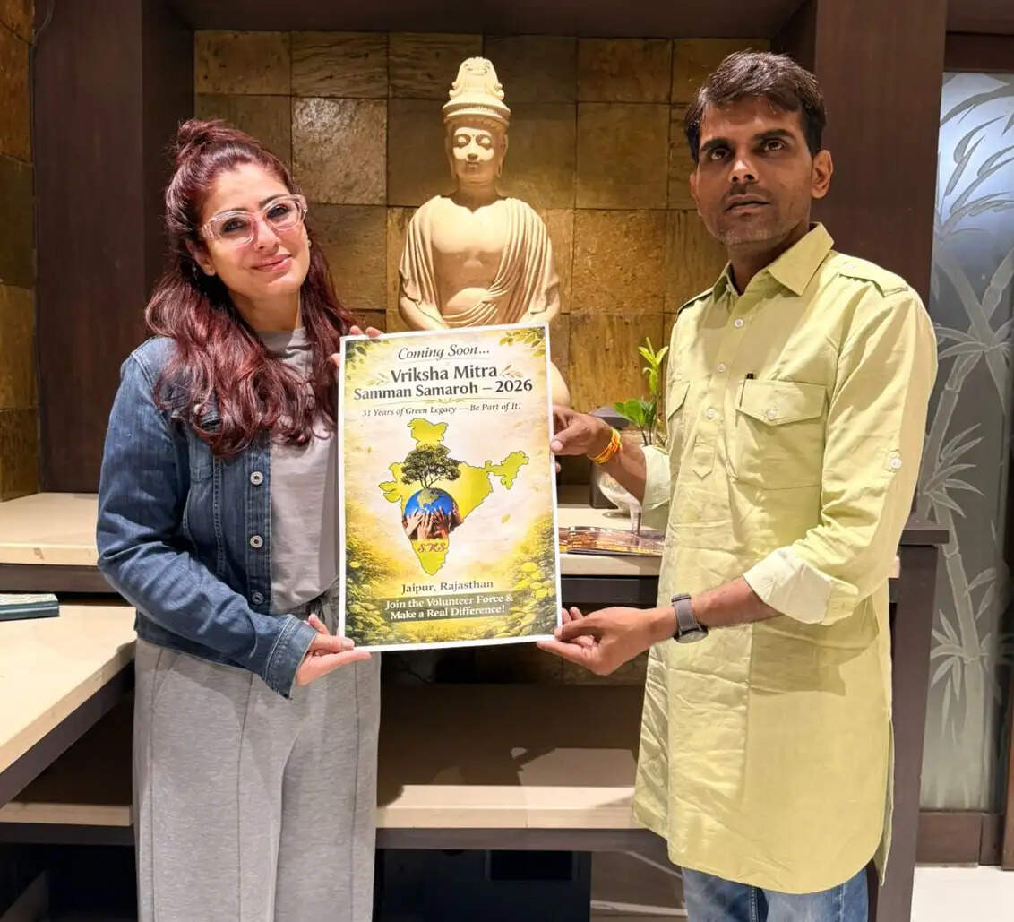 जयपुर में वृक्ष मित्र सम्मान समारोह में &nbsp;कार्यकर्ताओं को रवीना टंडन करेंगी सम्मानित