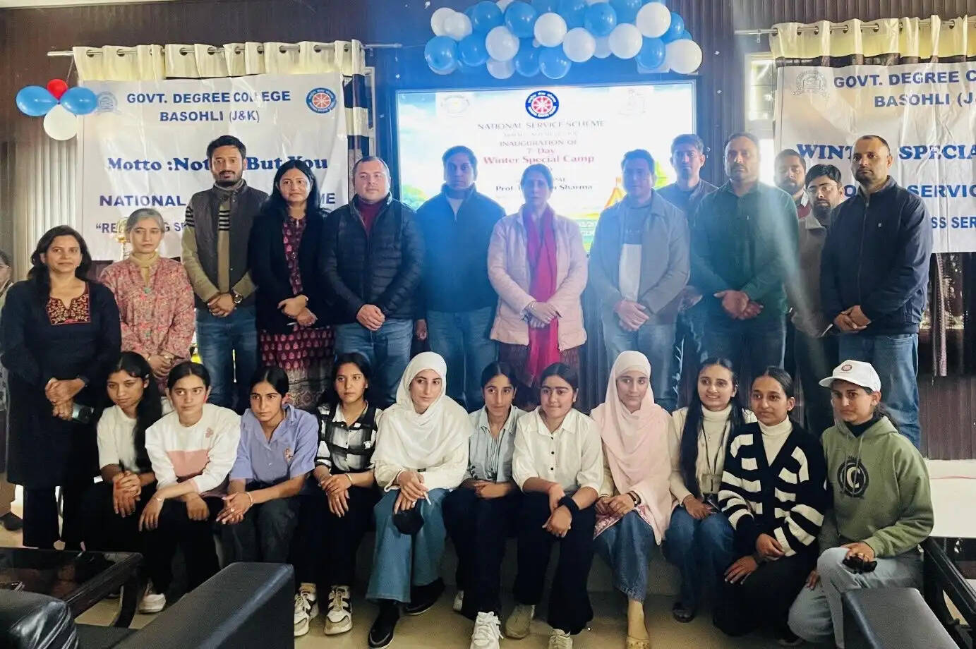 जीडीसी बसोहली में 7 दिवसीय एनएसएस शीतकालीन शिविर 2026 का शुभारंभ