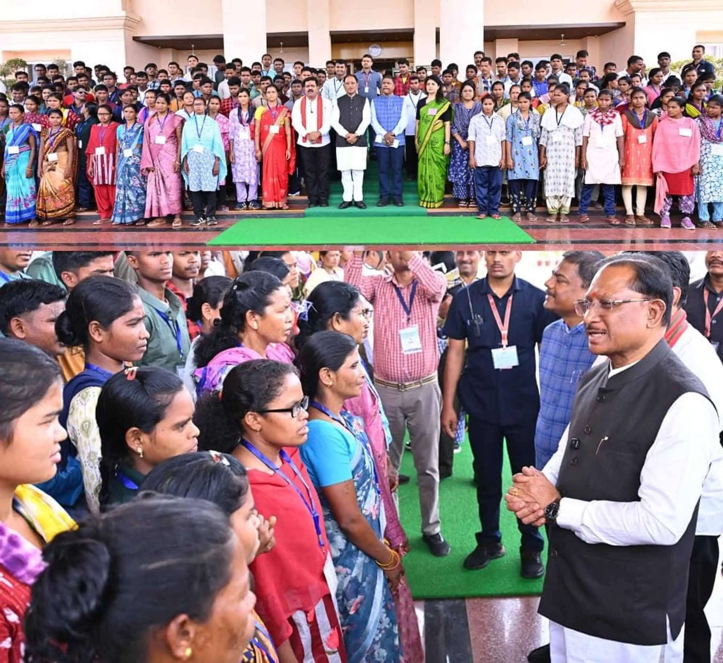 रायपुर : 140 आत्मसमर्पित नक्सलियों ने मुख्यमंत्री से की मुलाकात