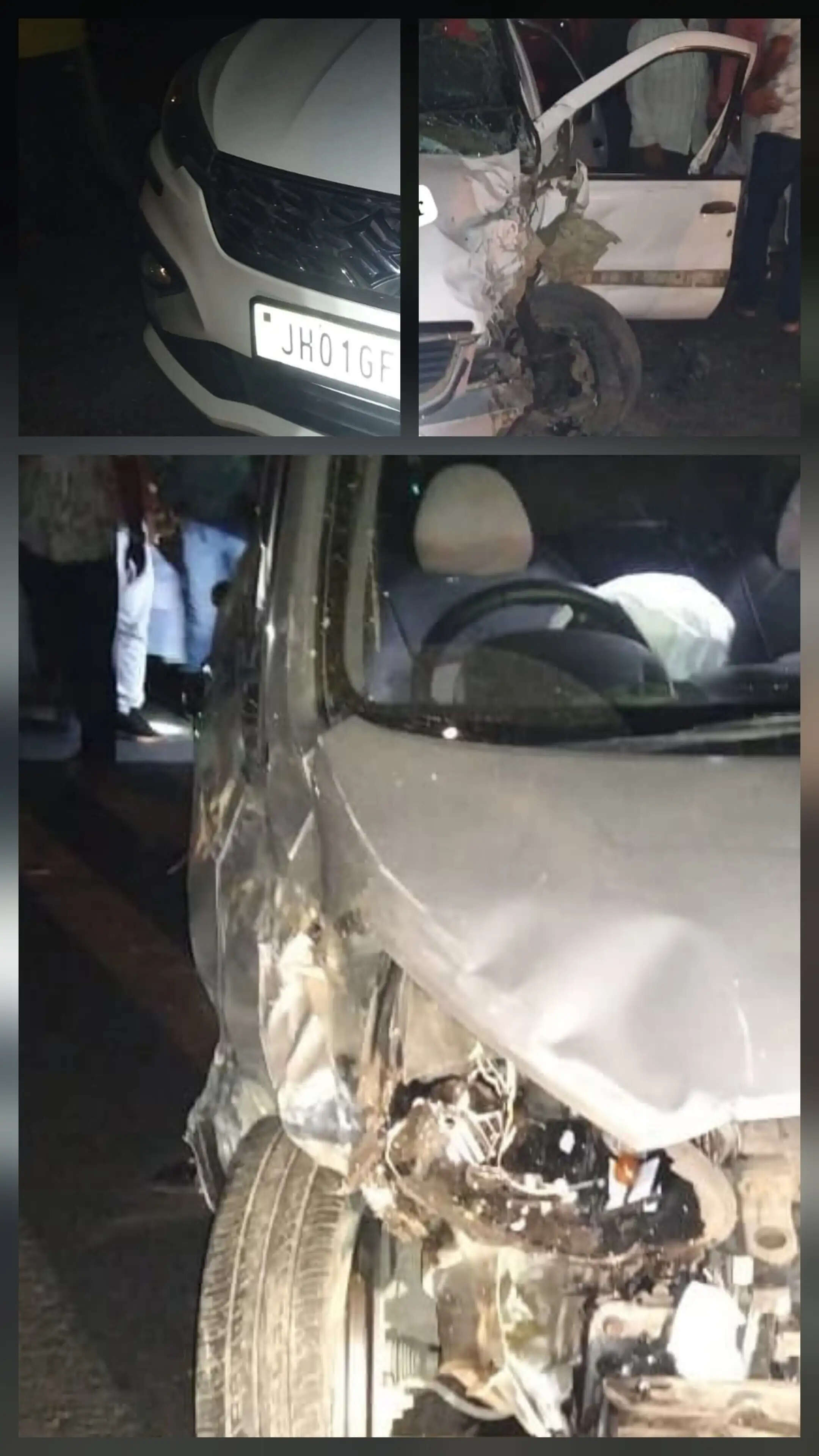 नामकुम में तीन कार की आपस में टक्कर, तीन घायल