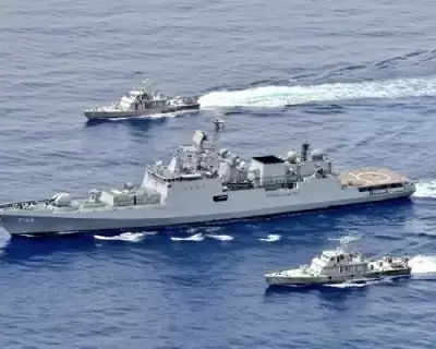 भारतीय नौसेना ने लाल सागर में किया अभ्यास