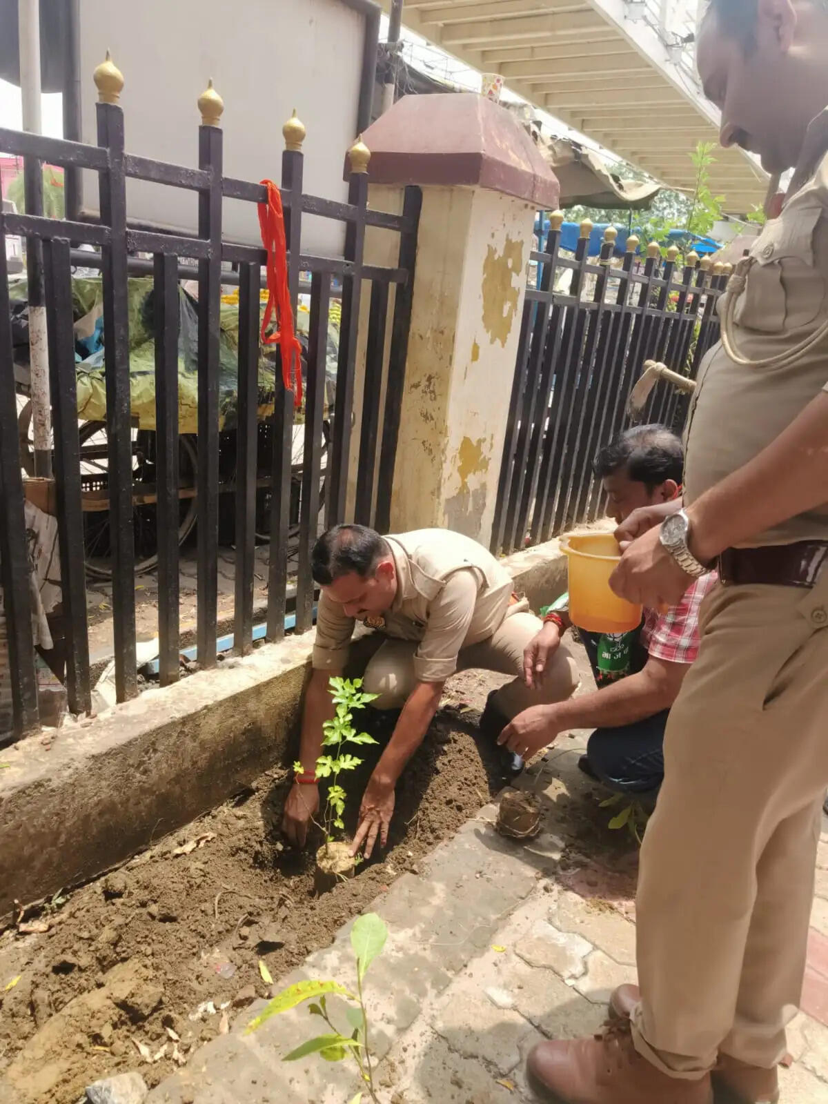 'एक पेड़ माँ के नाम' अभियान: डीसीपी प्रमोद कुमार ने पुलिस लाइन में किया वृक्षारोपण, पुलिसकर्मियों को दिलाया पर्यावरण संरक्षण का संकल्प