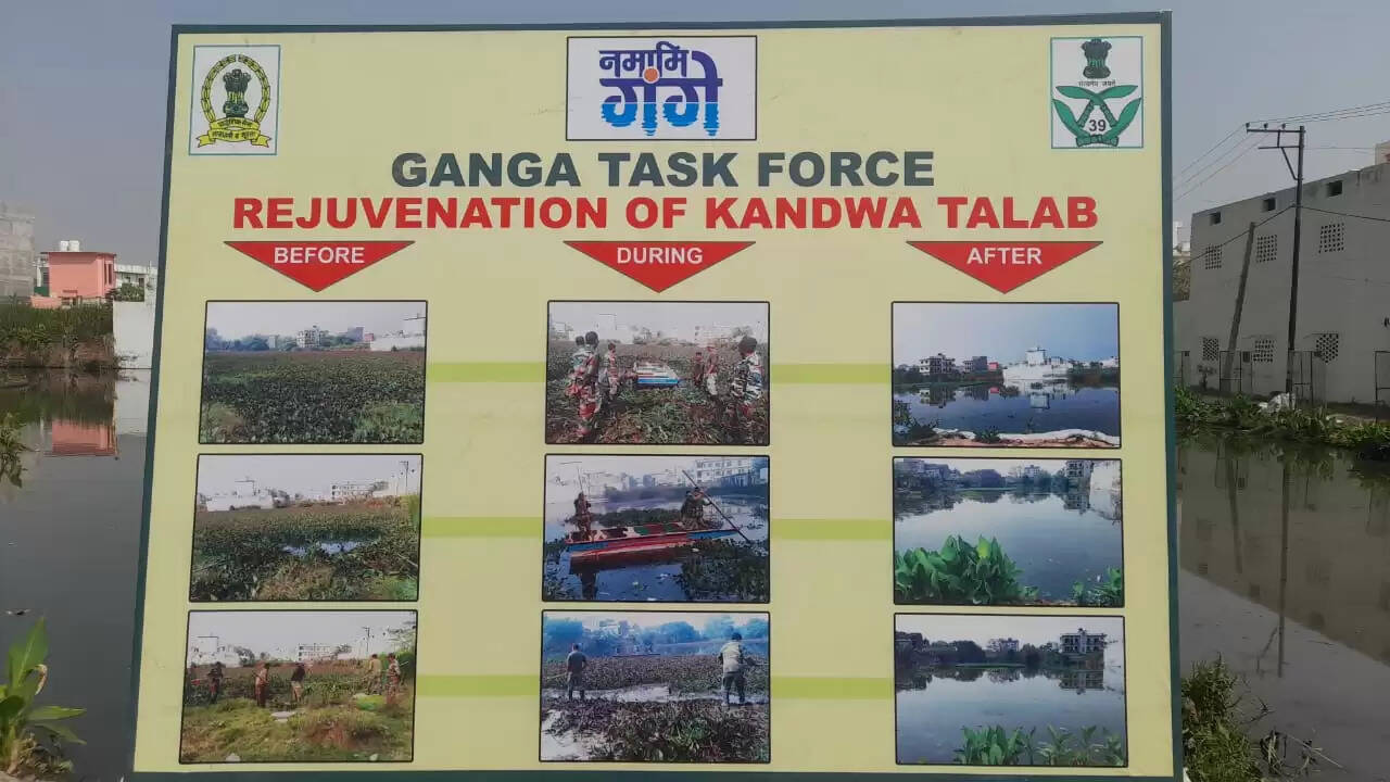 Ganga Task Force changed the face of Kandwa Pokhare in three months
