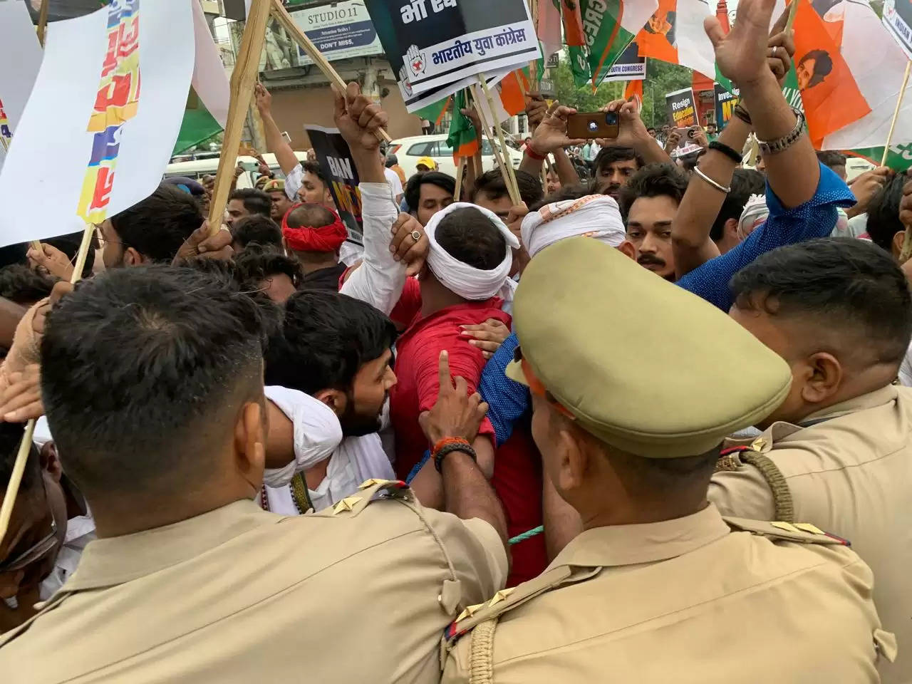 youth congress protest