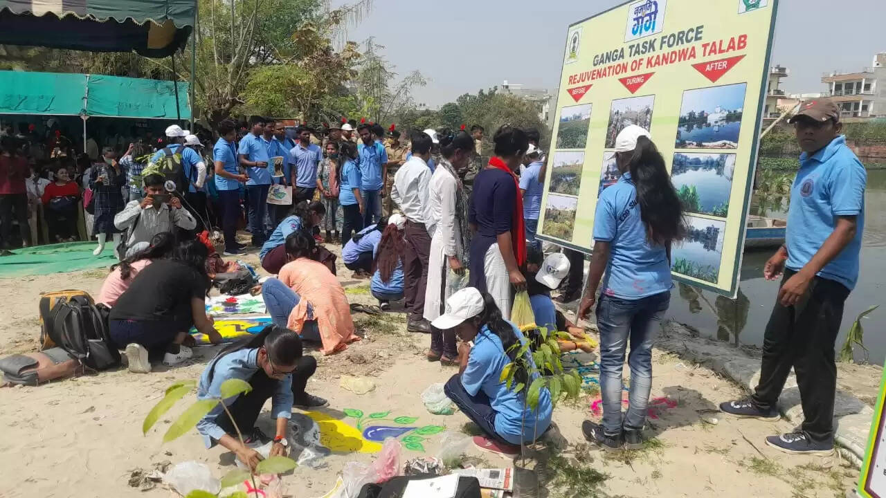 Ganga Task Force changed the face of Kandwa Pokhare in three months