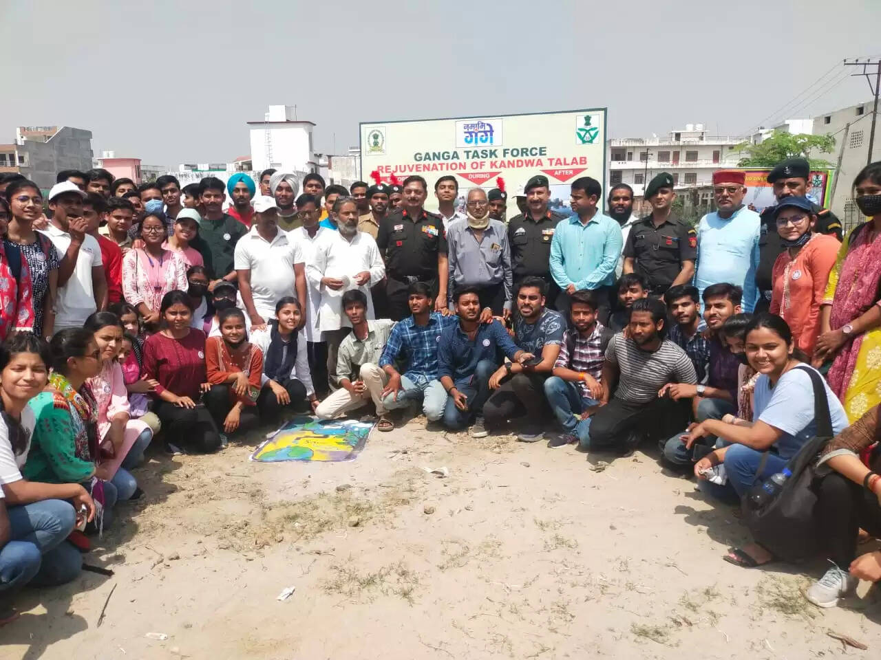 Ganga Task Force changed the face of Kandwa Pokhare in three months