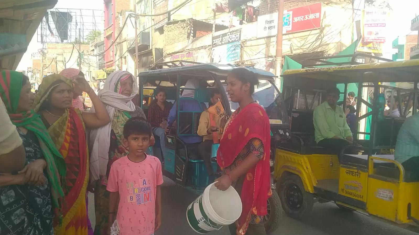 protest on road