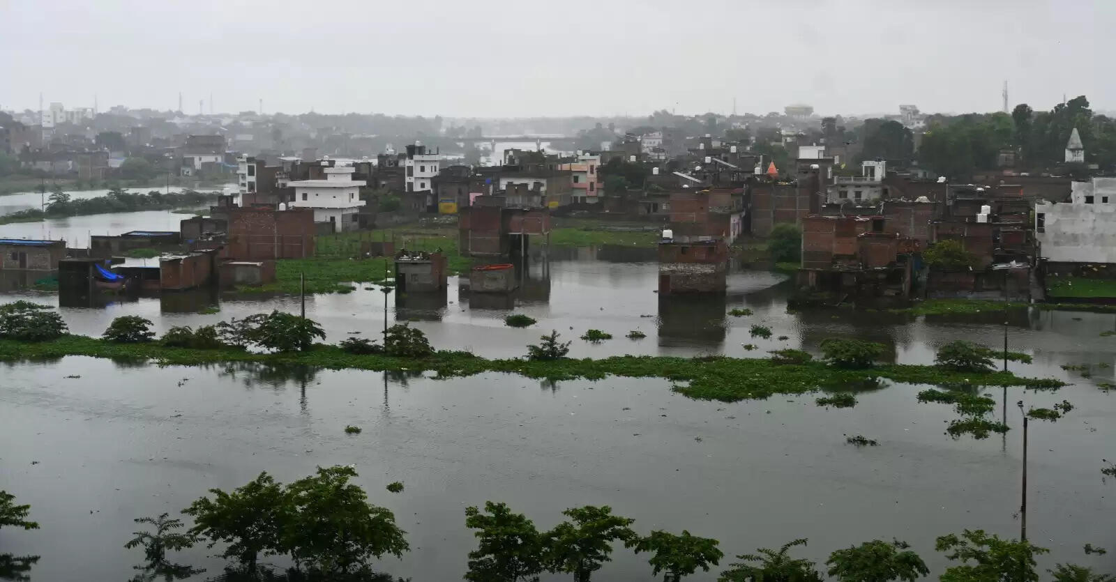 Varanasi flood : बनारस में बाढ़ की आफत, सड़कें और कॉलोनियां पानी-पानी, तस्वीरों में देखिये हालात