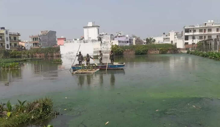 Ganga Task Force changed the face of Kandwa Pokhare in three months