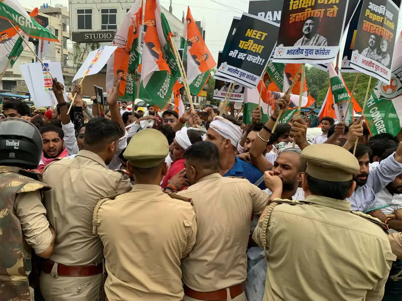 youth congress protest