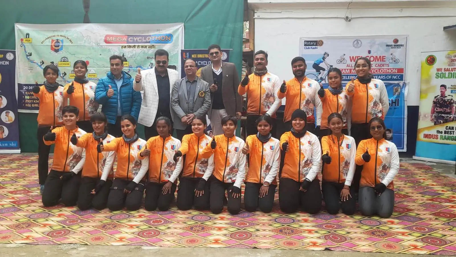 NCC Girls in Varanasi