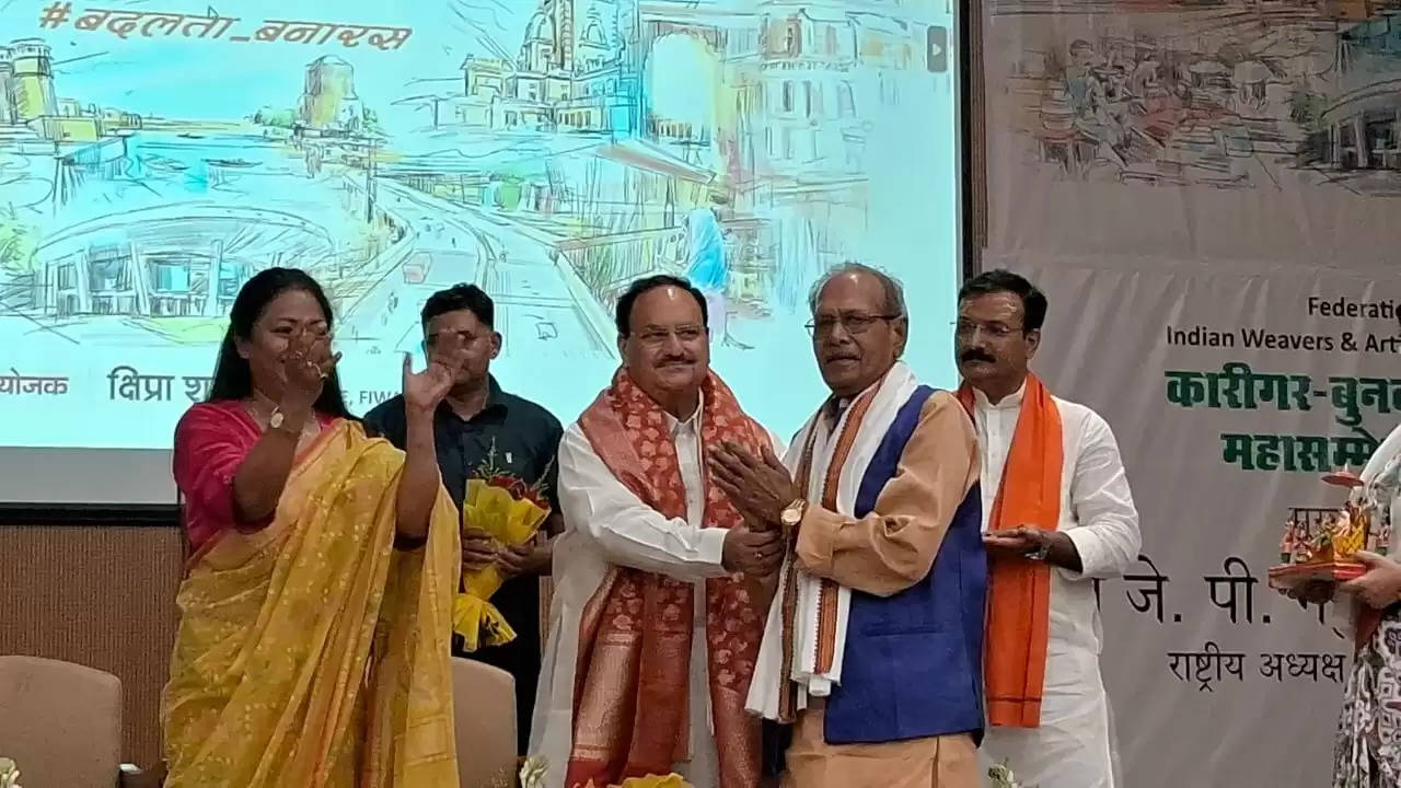 j p nadda in varanasi