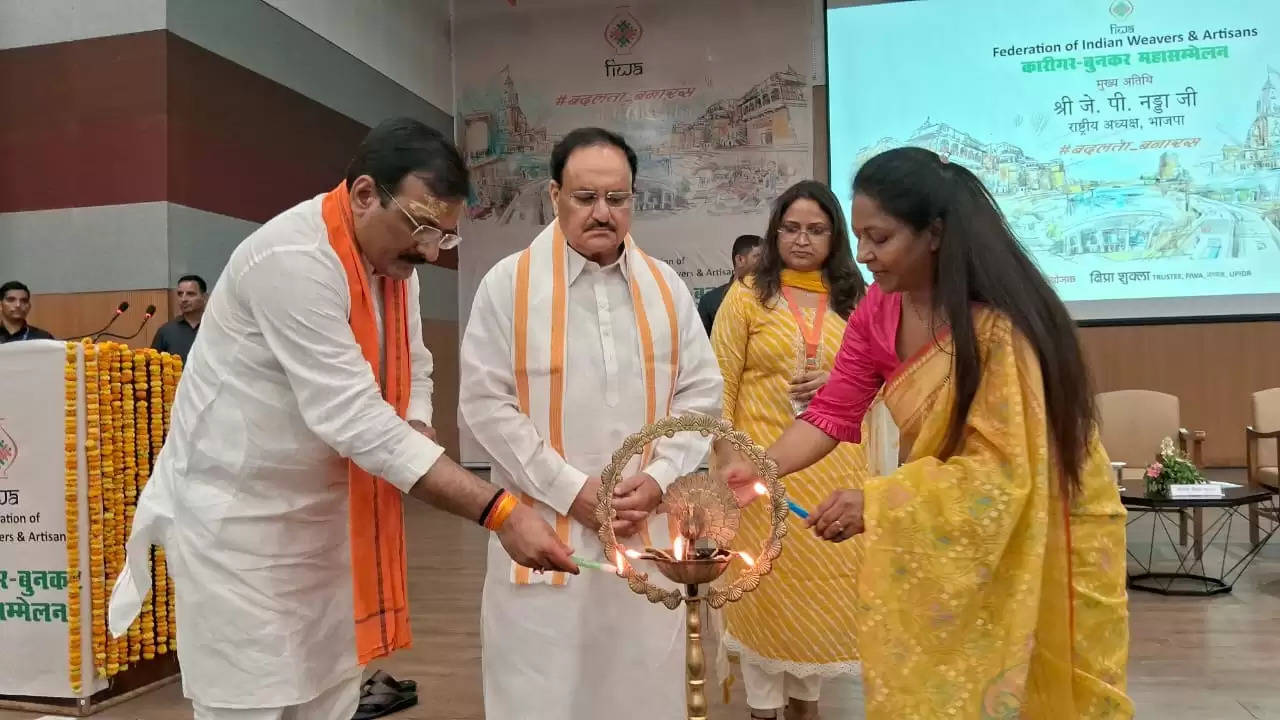 j p nadda in varanasi