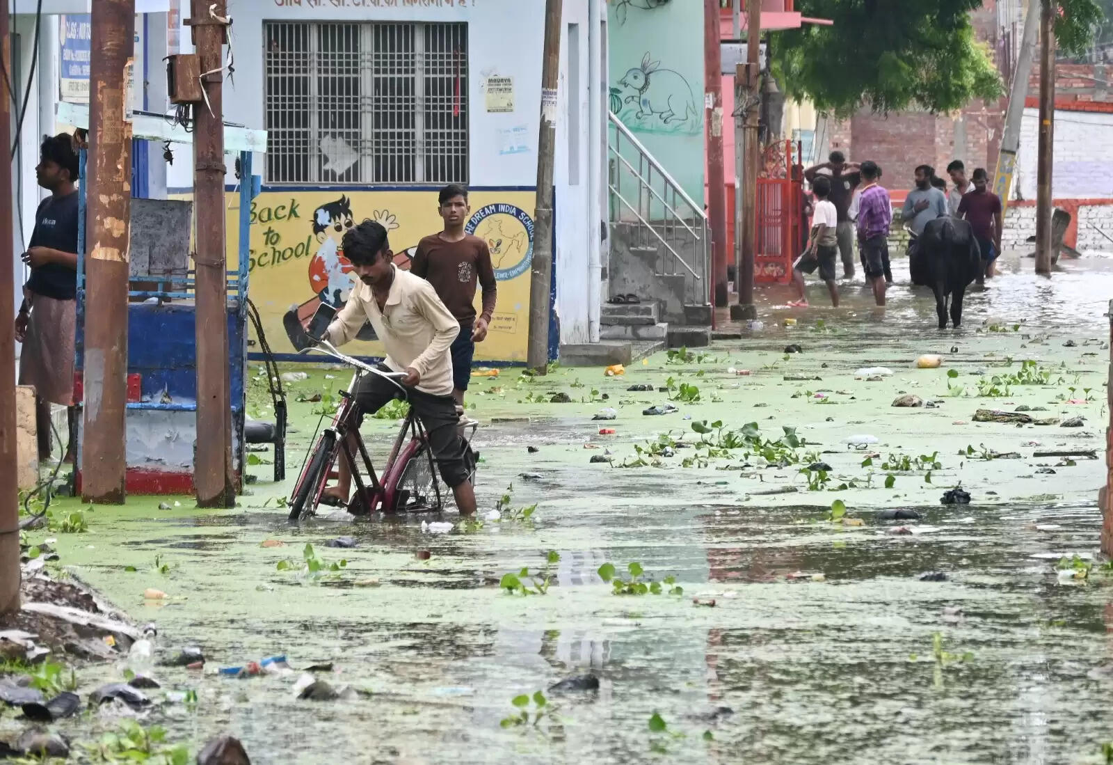 Varanasi flood : बनारस में बाढ़ की आफत, सड़कें और कॉलोनियां पानी-पानी, तस्वीरों में देखिये हालात