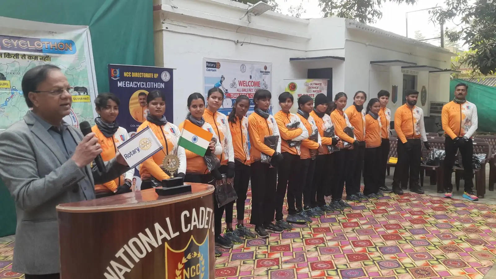 NCC Girls in Varanasi