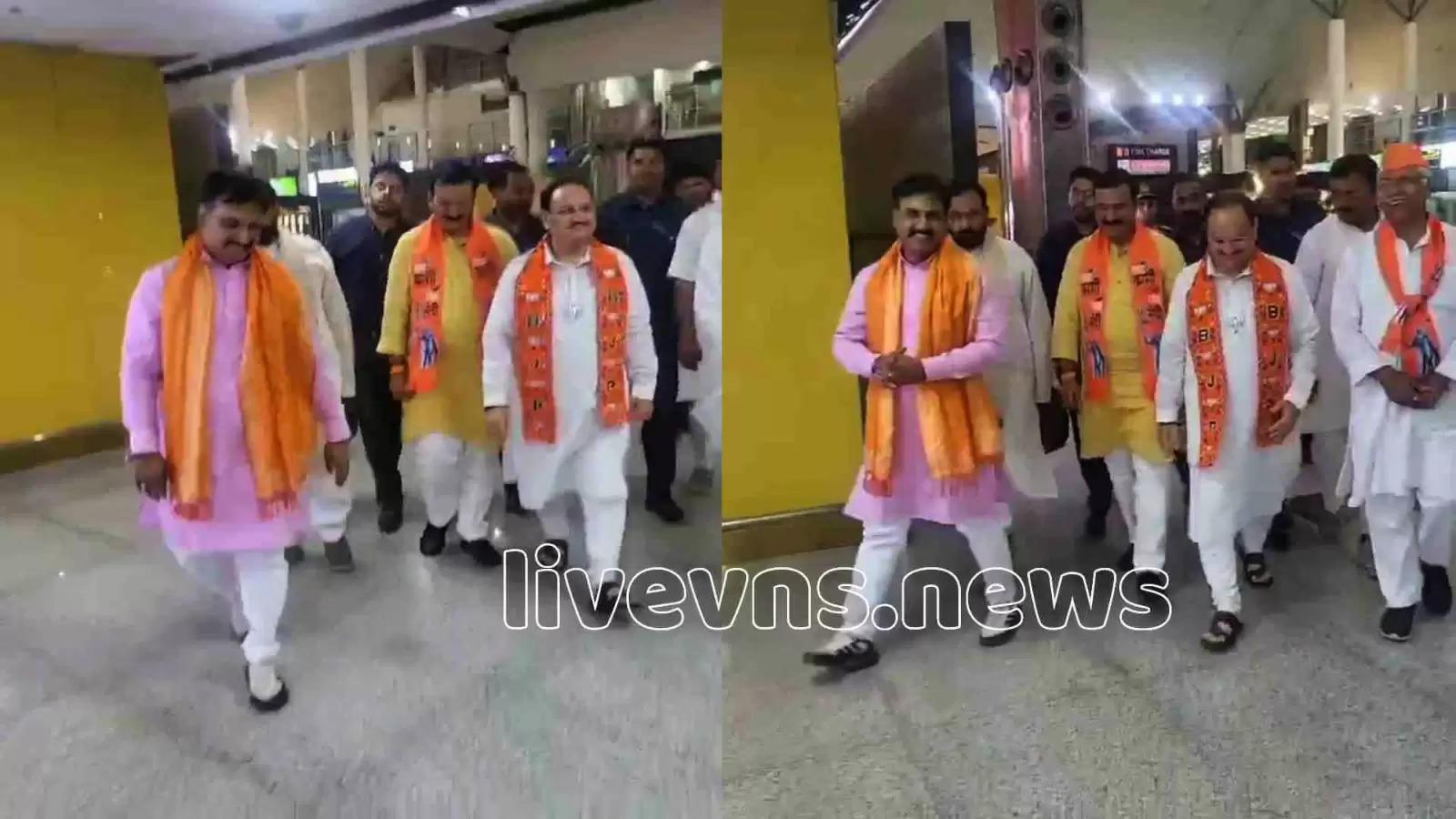 j p nadda in varanasi