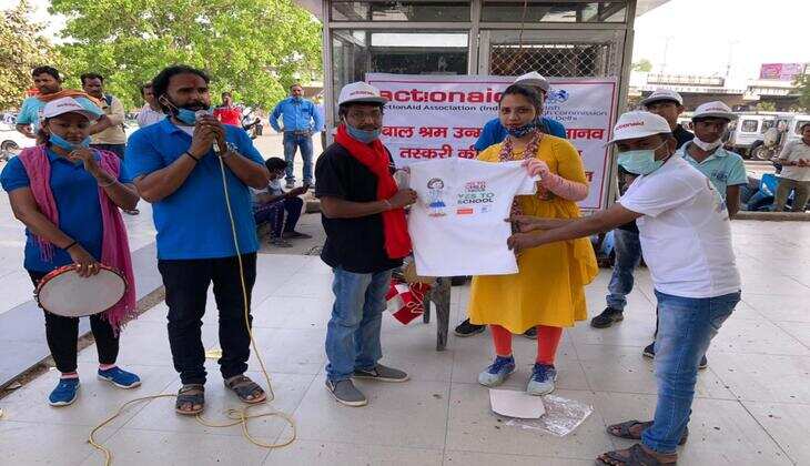 एक्शन एड की पहल : नुक्कड़ नाटक का मंचन कर समाज को बाल श्रम पर रोक लगाने का दिया संदेश