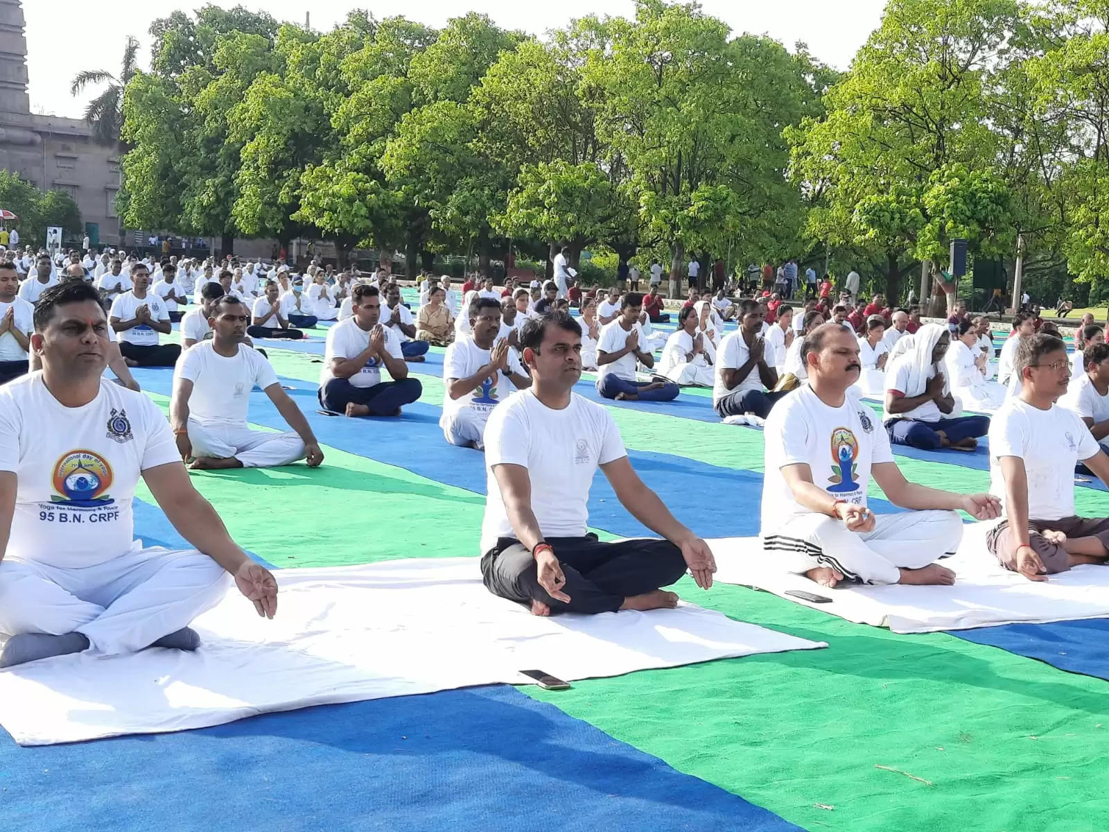 95 Battalion Central Reserve Police Force did yoga on International Yoga Day